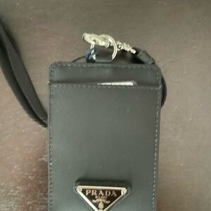 Prada Nero Nylon Card Holder